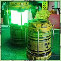 Nuclear Reactor Lantern Gift Mini Handheld Nuclear Reactor Lantern Toy Doomsday Nuclear Reaction Push Simulation Illuminator