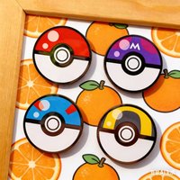 4pcs Pokemon Brooch Cute Cartoon Figure Poke Ball Metal Badge Enamel Pin Clothing Backpack Lapel Kawaii Jewelry Accessories