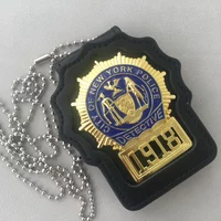 Tactical outdoor Cosplay U.S. DETECTIVE Badge NO.1918 Detective Movie Props Metal Badge