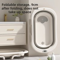 Baby Bath Foldable Sitting and Lying Large Bath Household Newborn Bath