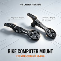 For Syn IC Aero Front Computer Mount Gopro Mount Speedometer GPS/Garmin/Bryton/Wahoo Inserts Fits Creston Ic Sl Aero Cockpit