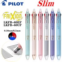 Japan Pilot Frixion Pen 3 in 1 Erasable Gel Pen 3 Colors 0.5mm /0.38mm LKFB-60EF Slim Pen Holder Back To School Stationery