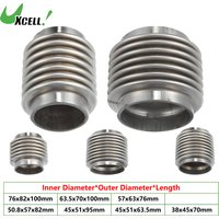 UXCELL 38mm/45mm/50mm/60mm Car Exhaust Flexible Pipe Exhaust Flex Connector Pipes Bellows Universal Durable Stainless Steel