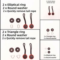 Anti Slip Leather Rings Camera Strap Connection Accessories with Gasket Durable Camera Shoulder Strap Adapter Buckle