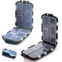 10 Grid Fishing Accessories Storage Box Multifunctional Lure Hook Storage Case Double-sided Fishing Group Accessories Box