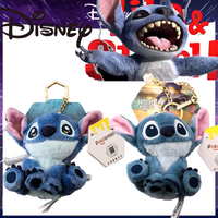 Disney Stitch Plush Toy Keychain Cartoon Cute Naughty Ghost Doll Backpack Pendant Children's Gift Women's Bag Accessories
