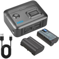 EN-EL15c EN-EL15 Rechargeable Battery And Fast 2-Slot Charger For Nikon Z8 ZR Z7II ZF Z6III Z7 Z6II Z6 D850 D810A D7500 D750