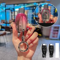 Fashion Protective For Mercedes Benz A B C E GL S GLA GLK CLS Class AMG W204 W205 Car Cover Smart Remote Key Protection Shell