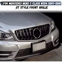 For Mercedes Benz C Class W204 C204 2007-2014 C180 C200 C250 C300 GT Style Front Bumper Grille Hood Grill Racing Grilles