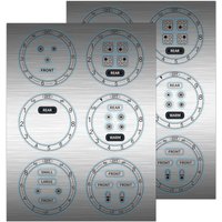 24 Pcs Stove Dials Stickers, Stovetop Knob Symbols Decals for Replacement, Adhesive Stickers for Top Burner Control Dial, Range