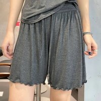 Women's Modal High Waist Shorts Lightweight Lounge Pants Lace Drawstring Plus Size Flowy Pajama Shorts Loose Casual Biker Shorts