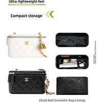 Long Box Inner Organizer Pouch Cosmetic Bag Nylon Material Medium Waterproof Simple Style for Golden Ball Inner Bag