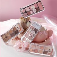 JILL LEEN 9Colors Glitter Matte Shimmer Eyeshadow Makeup Beauty Long Lasting Glitter Eye Blush Cosmetics Pallet