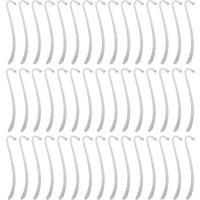 50Pcs Vintage Carved Hook Bookmark Pendants Zinc Alloy Metal Reading Page Markers Jewelry Charms DIY Craft Supplies