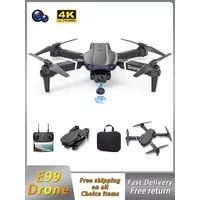 E99 Folding Drone with Altitude Fixation HD 4K Photography Quadcopter Remote Control Handle Four Axis UAV Aircraft