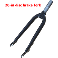 20 inch folding bike fork, mini-bike, BMX, disc brake, steering accessories, 28.6 mm