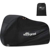 Bike Cover for 1 or 2 Bikes, 210T Waterproof Outdoor Bicycle Storage Protector Rain Sun UV Dust Wind Proof Bicycle Cover