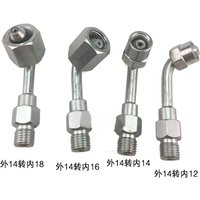 M12 M14 M16 M18 Oil Tube Conversion Joint Common Rail Injector Connect Joint to the Common Rail Tube, Bent Oil Tube Pipe