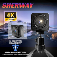4K USB Webcam Autofocus Remote Control Mini Metal USB Camera1080P 30FPS with Tripod Mic for/Pro Live Streaming Video Call