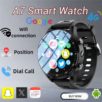 A7 4G Android Smart Watch with Dual Cameras Video Call SIM Slot 128GB Storage WiFi + GPS + Waterproof