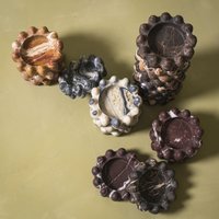 Nordic Luxury Marble Tray Bobble Catchall Black Golden Flower Creative Jewelry Storage Box Designer Decor for Villa Showroom