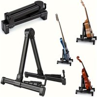 Adjustable Guitar Stand Universal Folding Free-Standing Holder for Electric, Bass, Guitar, Mandolin, Banjo, Ukulele & Violin