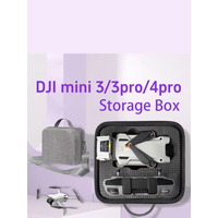 For DJI Mini 4 Pro RC-N2/RC2 Case, Portable Travel Bag Carrying Case for DJI Mini 4 Pro/MIni 3 Pro Drone Accessories Bag (Gray)