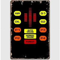 Robot Voice KITT Rider Metal Tin Sign Truck Indoor and Outdoor Home Bar Coffee Kitchen Wall Decoration