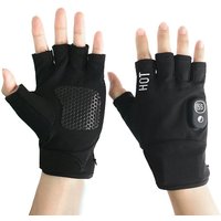 AliExpress A51Q-Hand Warmer Heated Gloves USB Rechargeable Fingerless Winter Windproof Thermal Gloves For Outdoor Activities Running Cyclin