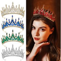 Abendparty-Tiara, Brautkronen für Frauen, Geburtstags-Kopfschmuck, Strass, Retro-Kopfbedeckung, luxuriöser Haarschmuck, Schmuck