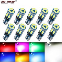 20/10/2pcs T5 LED Bulbs W3W W1.2W 70 73 74 Auto Dashboard Gauge Lamps Car Interior Light Warning Indicator Instrument Lights 12V
