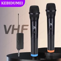 Wireless Microphone Handheld Micphone 2 Channels UHF Fixed Frequency Mic For Party Karaoke Professional Church Show Meeting