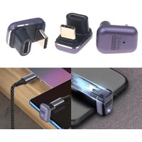 【C】1/3Pcs 240W U Shape USB C Adapter 40G 180 Degree Angled Type-C Extender Connector Support 8k Video Audio Display Accessories