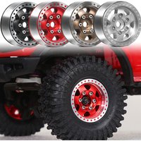 4pcs 1 Inch Metal Wheels Upgrade Hub Rim For 1/18 Rc Crawler Car Traxxas Trx4-m Trx4m Bronco Defender Axial Scx24 Fms Upgrade