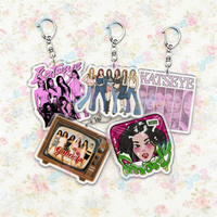 Fashion K-pop Katseye Sis Keychain Accessories Bag Softisstrong Megan Manon Keyrings Jewelry Gifts for Friends