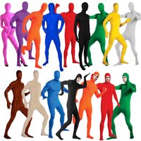 24 Zentai Invisible Jumpsuit Cosplay Costume Bodysuits Halloween Carnival Skin Tight Suit Spandex Stretch Disappearing Jumpsuit image 4
