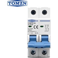 TOMZN TOB7Z-63 2P DC 1000V Solar Mini Circuit Breaker 3A 6A 10A 16A 20A 25A 32A 40A 50A 63A DC MCB for PV System