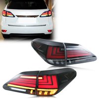 LED-Rückleuchten für Lexus RX350 RX450h RX 2010–2015, klare Rückleuchten, sequentielles Blinker, Start-up-Animationsbaugruppe