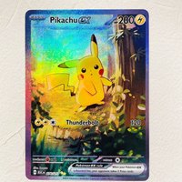 DIY Pokemon Pikachu ex 276/217 Holographic Texture Cards English Version Perfect Condition Classic Anime Collectible TCG