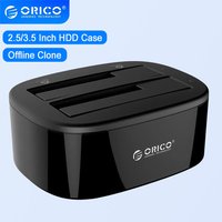 ORICO Dual-bay Hard Drive Docking Station with Offline Clone for 2.5/3.5 Inch HDD SSD SATA to USB 3.0 HDD Docking Station Case