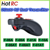 HOTRC DS-600 Transmitter 6CH 2.4G Remote Controller F-06A F-08A F-01AT Receiver Voltage Return for RC Boat Ship Car Tank Model