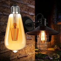 Edison Led Retro Amber Light Bulb E27 American Industrial Style Imitation Tungsten Filament Light Bulb Creative Retro