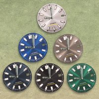 NG S Logo 28.5mm Sunray Black Dial NH35 Movements C3 Green Luminous Watches for men Watch Modification Accessories Repair Parts