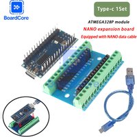 NANO V3.0 Controller Terminal Adapter Expansion Board NANO Extension Plate With Type-C data cable For Arduino AVR ATMEGA328P