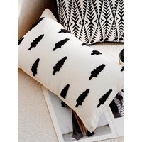 30X50/45X45CM Black Simple Throw Pillow Cover Nordic Modern Stamping Waist Cushion Cover Decor Home Decorative Pillowcase