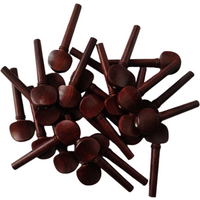 40pcs New quality dark color rosewood Violin pegs 4/4 full size violin parts accessories