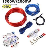 1500W Audio Speakers Wiring Kit 8GA Car Subwoofer Cable 18GA Subwoofer Speaker Line for Car Modification for Auto Vehicle Parts