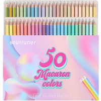 Colored Pencil Set - 12/24/26/48/50/72/80/120/132/150/180 Count Macaron Neon Water-Soluble Portrait Metallic Tones Art Supplies