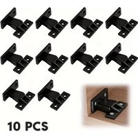 4/10Pcs Black Plastic Push-In Base Fasteners Quick Fittings for Furniture Panel Clips Kitchen Plinth Fastener Plastic Connection