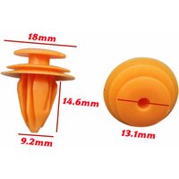20Pcs For 9.2mm Hole OE: 91560-S6A-003 90602-SAA-003 Universal Car Door Panel Guard Plate And Wheel Eyebrow Clips Fastener D18